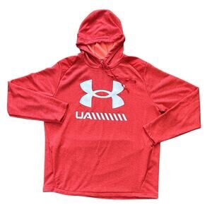 Under Armour Tech Terry Loose ColdGear Versa Red Hoodie Men's XXL